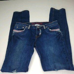 True Addiction Distressed Jeans Juniors Size 7